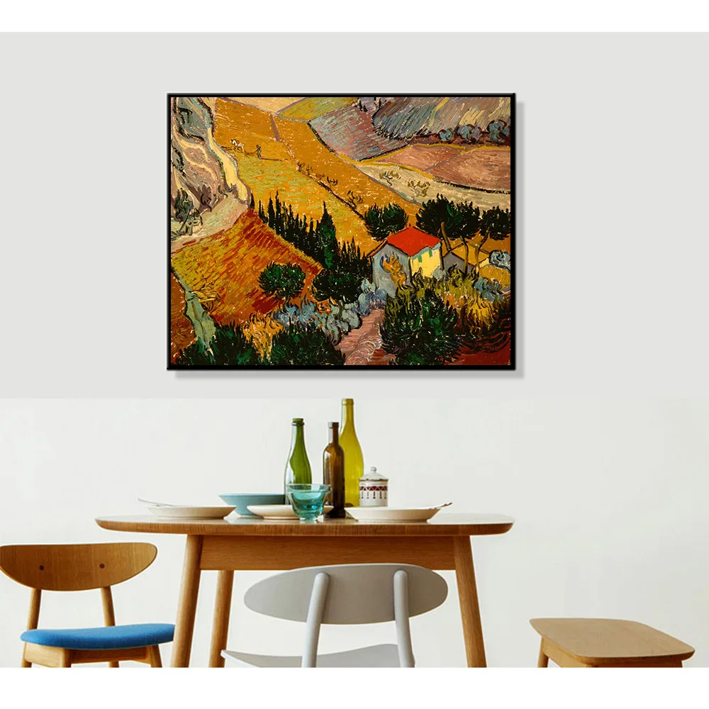 Скандинавский современный скандинавский пейзаж Vin Gogh масляная краска