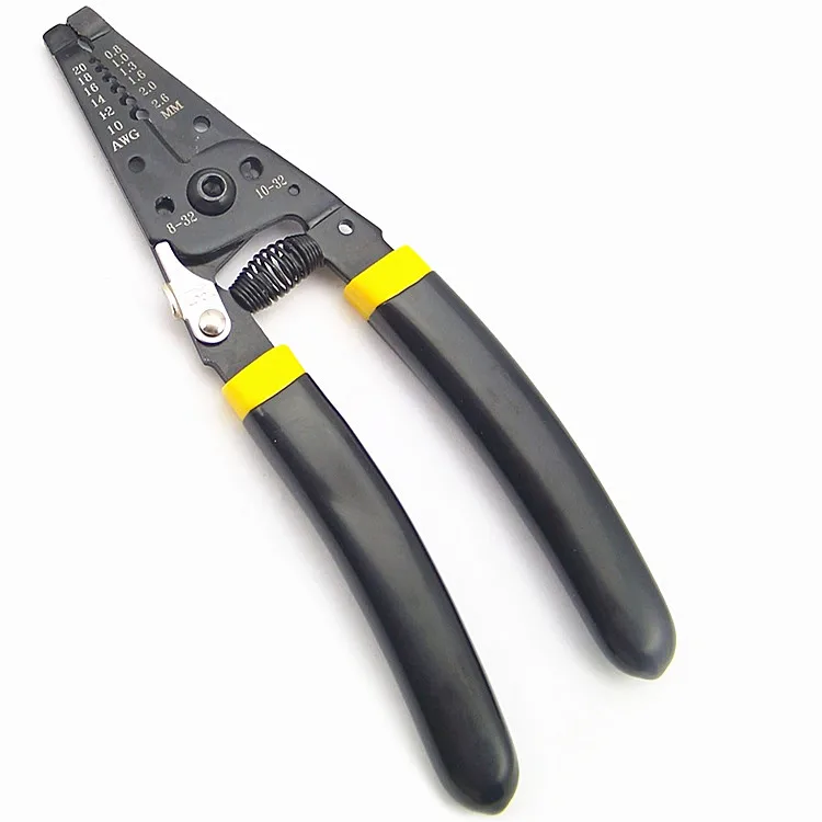 

Precise Multifunctional Cable Wire Stripper Cutting Tool Clamp & Wire Cable Cutter Tool Stripping Pliers 20-10AWG