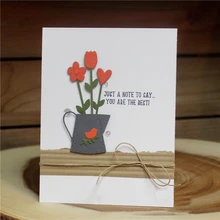 GJCrafts Watering Can Dies Vase Style Metal Cutting Dies Stencils for DIY Scrapbook Paper Card Decor Embossing New Dies for 2019