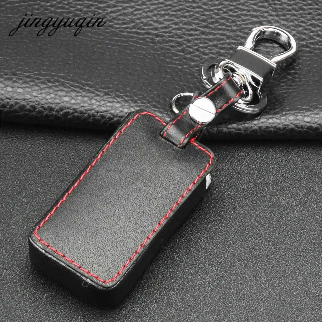 Jingyuqin для Toyota Camry/ Highlander / VIOS /Yaris 2 кнопки чехол ключей популярный кожаный с