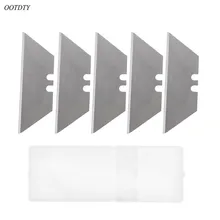 OOTDTY 5 шт. складной трапециевидный режущий нож художественный нож для резки ковровых покрытий сменный нож