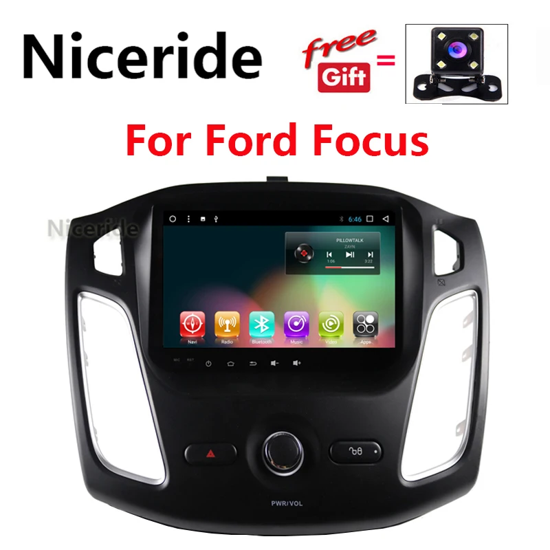 Авторадио с сенсорным экраном автомобильный Dvd плеер стерео GPS для Ford Focus Android 7 1 2