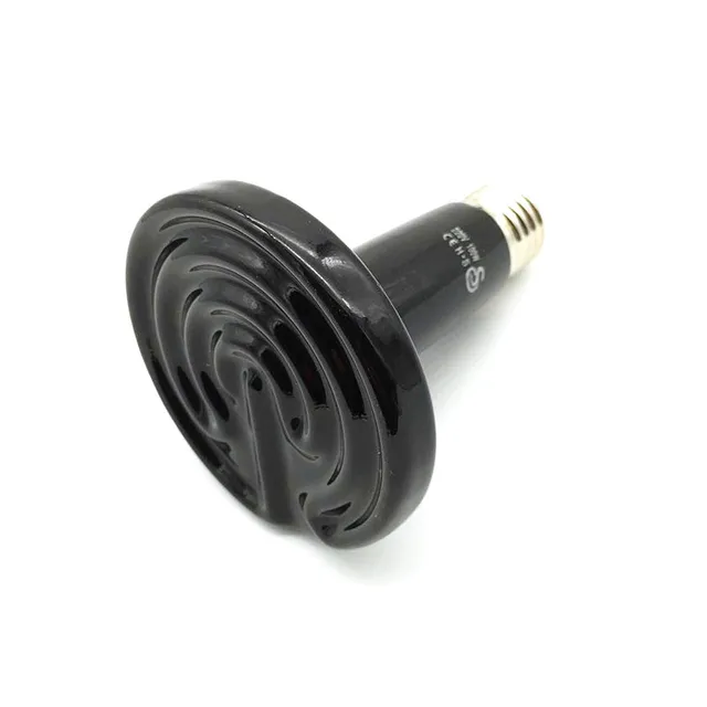 Ceramic Emitter Heat Lamp Bulb Pet Heating Light Bulb Infrared Black for Ceramic Heate Reptile Animals Heater Brooder Chocadeira Ceramic Emitter Heat Lamp Bulb Pet Heating Light Bulb Infrared Black for Ceramic Heate Reptile Animals Heater Brooder Chocadeira