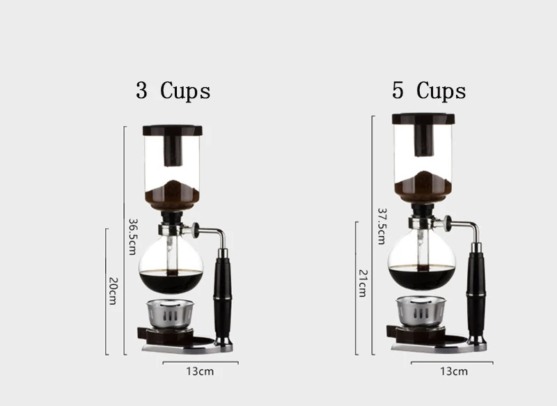 Syphone Кофеварка японский стиль сифон 3/5 чашки TCA-3/5 горшок для кофе кофейник