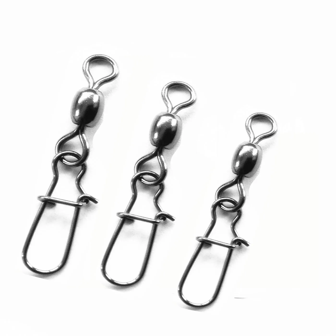 50Pcs/Lot Crane Swivel With Nice Snap 2 4 6 8 Fly Fishing Swivel