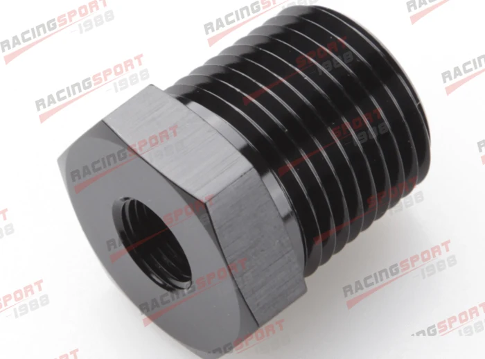 1/2 ''NPT штекер 3/8'' NPT Женский адаптер фитинг алюминий AD45006black