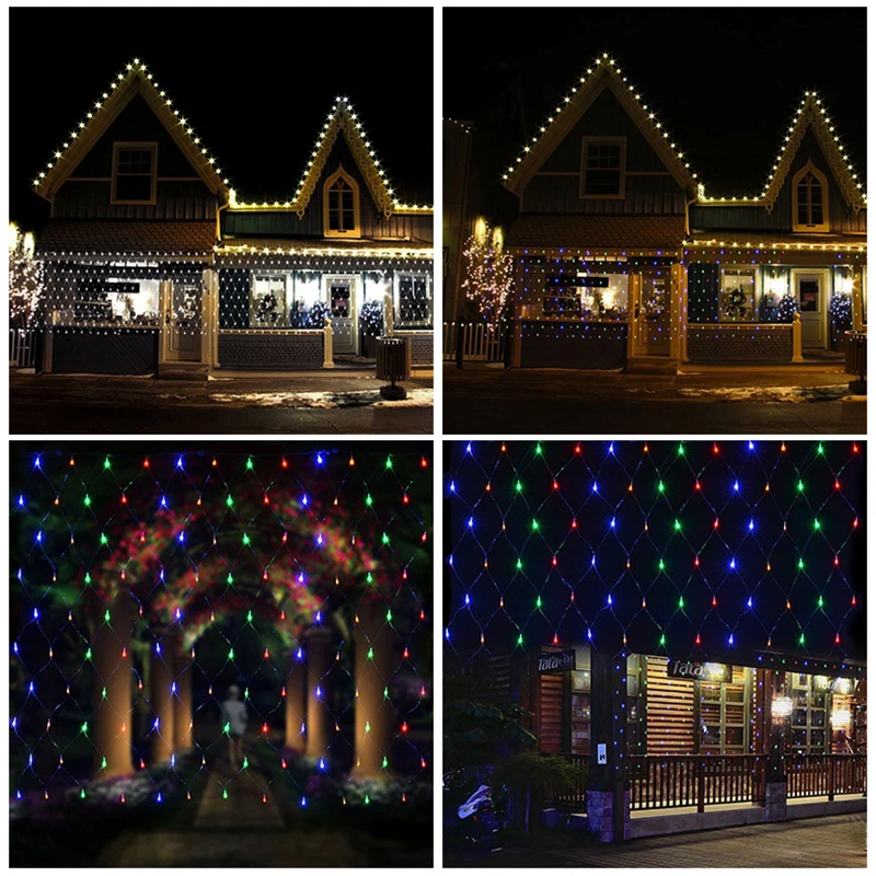 1 5mx1 5m 96 Led 8 Modes 220v Super Bright Net Mesh String Light 220v Super Bright Net Mesh String Light