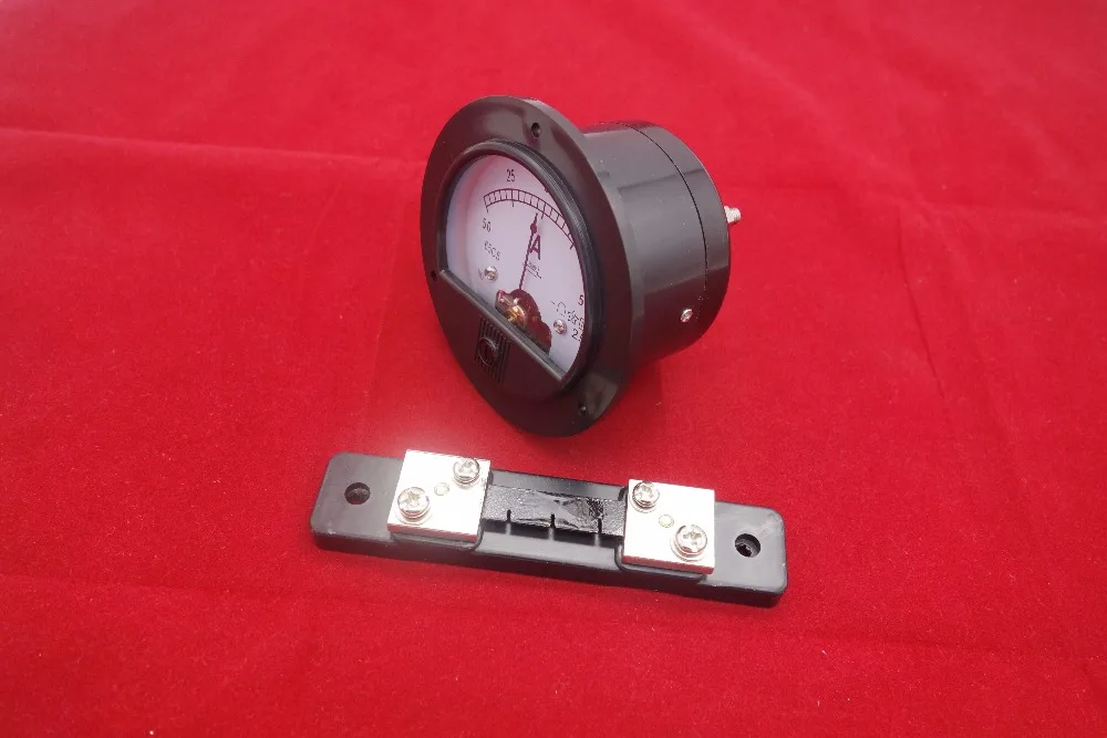 DC минус Zero Plus 50A + аналоговый диаметр 90 мм Аналоговый амперметр|panel meter|panel amp metersanalog