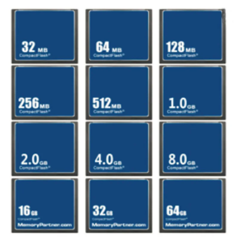 Оптовая продажа 5 шт./лот CF карта памяти Compact Flash 32 Мб 64 128 МБ 256 512 1 Гб 2 4 ГБ 8 16