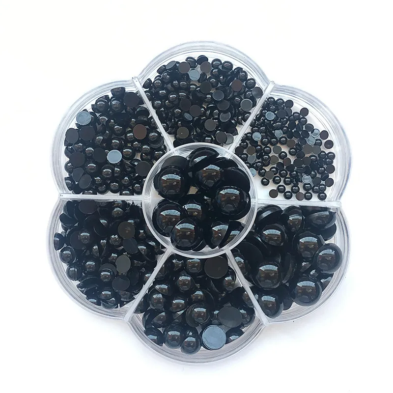 Doll Eyes 3-12mm 500pcs Round Flat Black Eyes Plastic Eyes For Dolls Making Toys For Teddy Bear Dolls Amigurumi Doll Accessories Doll Accessories Plush Doll Accessories