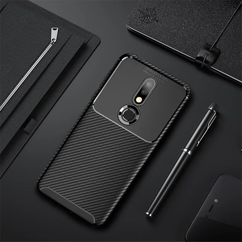 Чехол для Nokia 7 1 с полной защитой Мягкий Силиконовый противоударный чехол