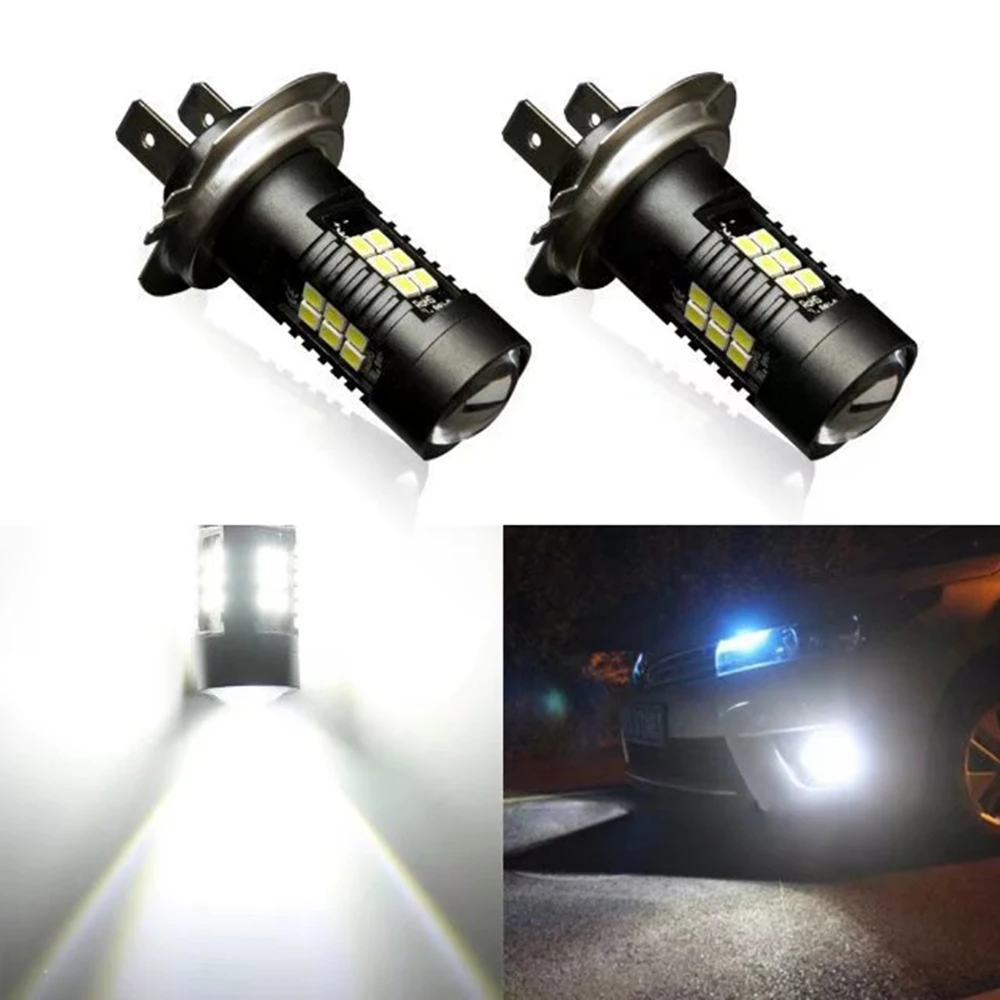 High Quality 2pcs LED 3030 H7 21SMD Anti Fog Lights Car Bulbs High
