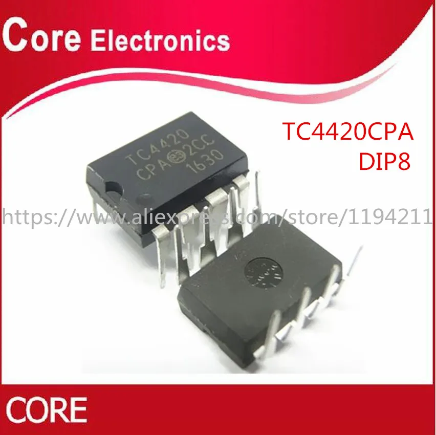 100 шт. TC4420CPA DIP 8 TC4420 TC4420CP DIP8 4420CPA Новый|Интегральные схемы| |