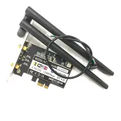 WDXUN Беспроводной-AC 8265 867 Мбит/с 802,11 AC Dual Band Desktop PCI-E Wi-Fi адаптер PCI Express Card для Intel 8265AC + Bluetooth 4,2