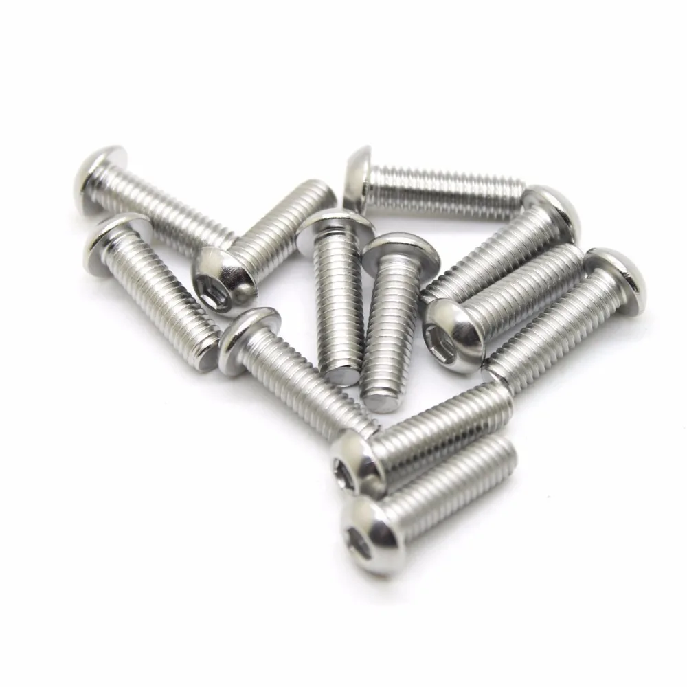 

10pcs M4 304 stainless steel plate hex head cap screws mushroom head hexagonal bolts CPC249