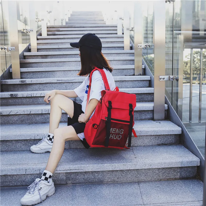 Menghuo Women Laptop Backpack Male School Backpacks Net Rucksacks Leisure for Teenager Travel Women Shoulder Mochilas School Bag (61)