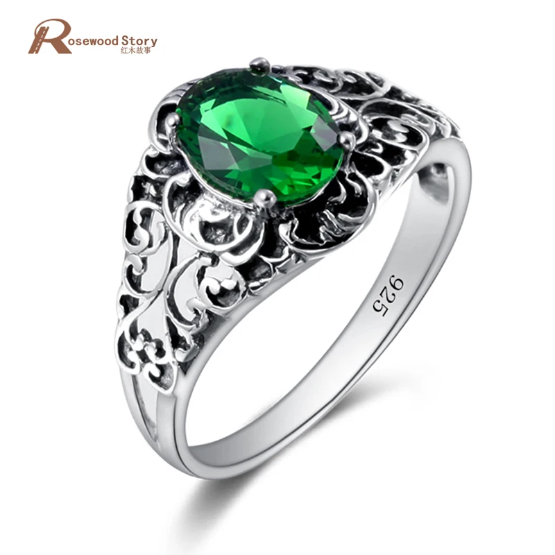 

Elegant Crystal Butterfly Pattern Flower Rings Bulgaria Jewelry Green Rhinestone Vintage Ring 925 Sterling Sliver Wedding Set
