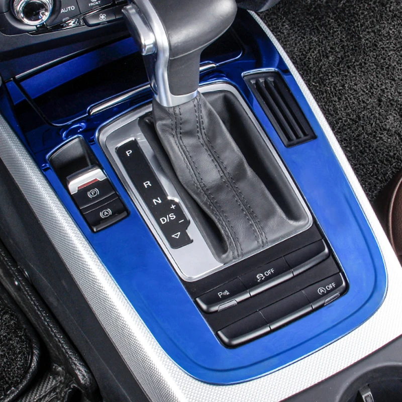 

Car Gear Shift Frame Panel Stainless Steel Decoration Cover Stickers For Audi A5 A4 Q5 2010 2016 Car Accessories