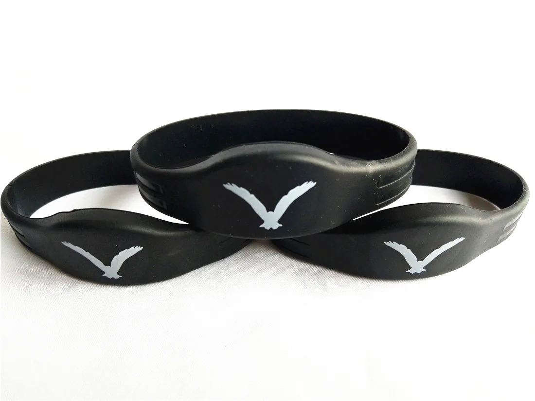 

125khz T5577 RFID Tag Rewritable Wristband Bracelet Printed Logo