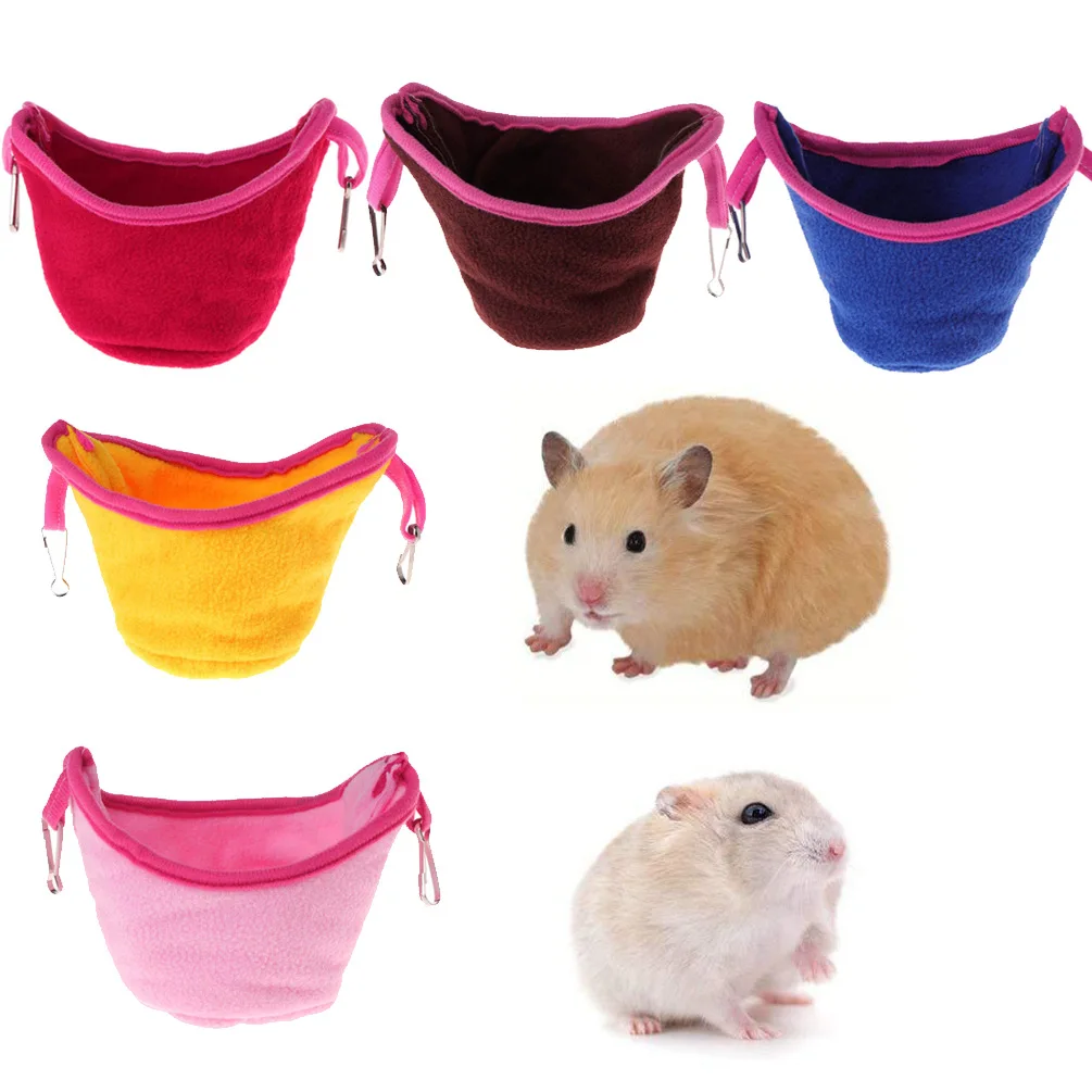 Pet Products Color Fleece Cotton Winter Thicker Warm Hamster Parrot Bird Hanging Hanger hammock Cages | Дом и сад