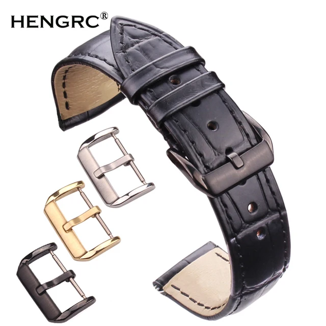 Cinturini Di Pelle Bovina Del Cuoio Genuino Resistente Orologio Da Polso Degli U Cinturini Di Pelle Bovina Del Cuoio Genuino Resistente Orologio Da Polso Degli U