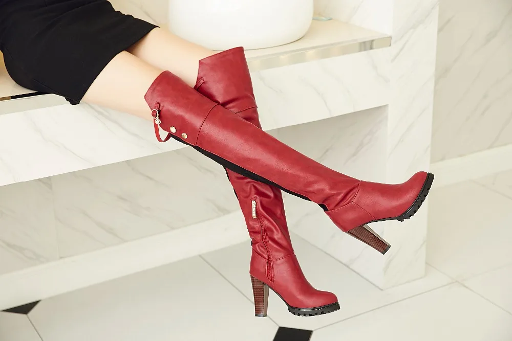 Г. Новые Брендовые женские ботинки, большой размер 32-45 пикантная женская обувь на тонком высоком каблуке без шнуровки высокие сапоги для вечеринки, танцевальные цвета: красный