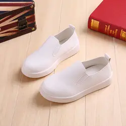 Детская обувь модная мягкая искусственная кожа обувь для Детские Лоферы мальчики девочки Удобная резиновая обувь без шнуровки детская