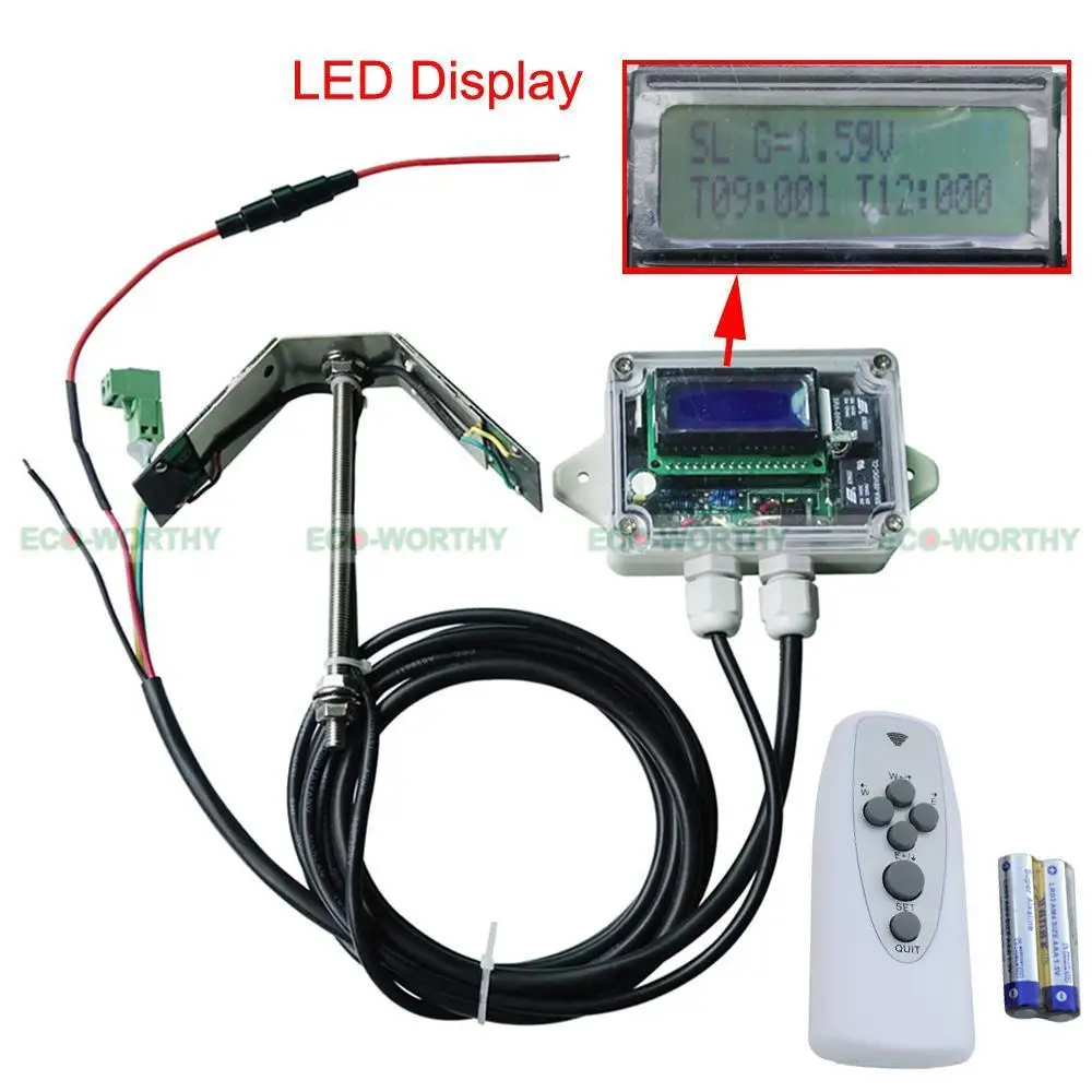 

DC House 100W Solar Panel Tracking Single Axis Complete Electronics Tracker Controller Solar Tracking Sensor