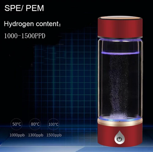 

New SPE/ PEM Hydrogen Rich Generator Water Ionizer Bottle Seperate H2 and O2 High Pure hydrogen PET bottle Use