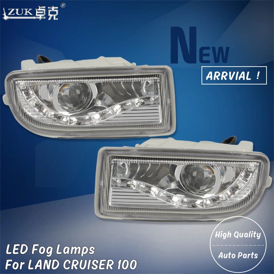 

ZUK Car Stying LED Fog Lamp Fog Light For Toyota LAND CRUISER 100 LC100 1998 1999 2000 2001 2002 2003 2004 2005 2006 2007 HDJ100