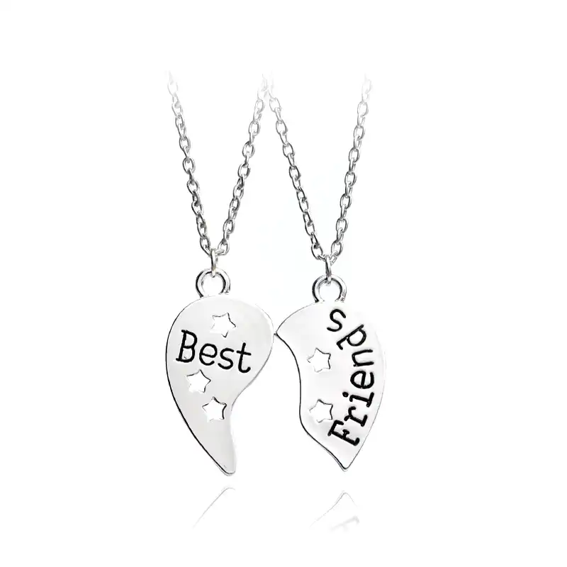 boy and girl best friend necklaces