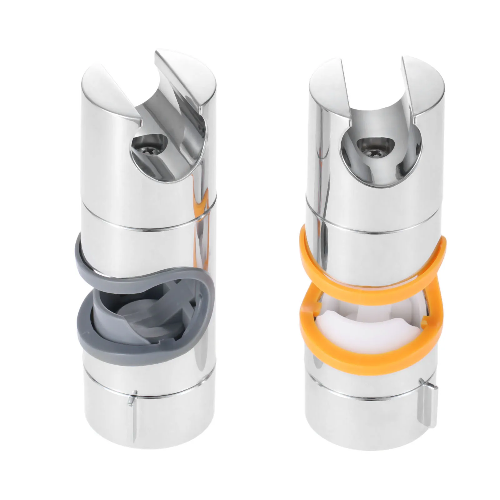 Adjustable 18-25mm Shower Slide Rail Bar Holder Clamp Shower Head Holder Bracket Slider Mounting Replacement ABS Chrome