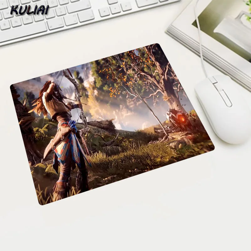 Коврик для мыши маленького размера XGZ с изображением картины Horizon Zero Dawn|Коврики