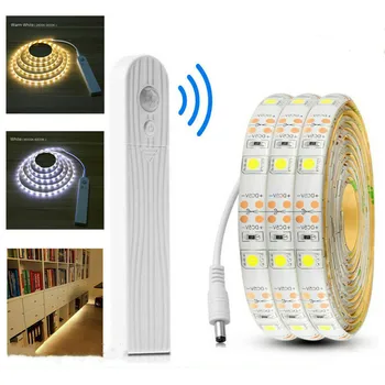 

1/2/3M LED Wireless PIR Motion Sensor Wardrobe Cabinet LED Strip Bed Night Light