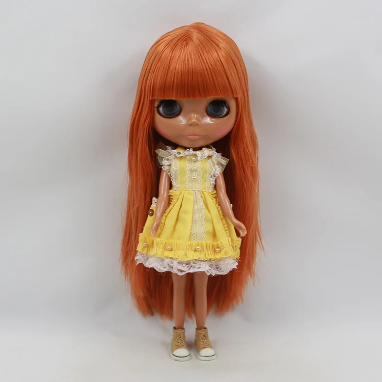 blyth doll nude fashion bjd doll 1/6 copper red bangs long hair black muscle doll blyth dolls for sale nude doll blyth multi color long hair bjd 30cm blyth dolls for sale