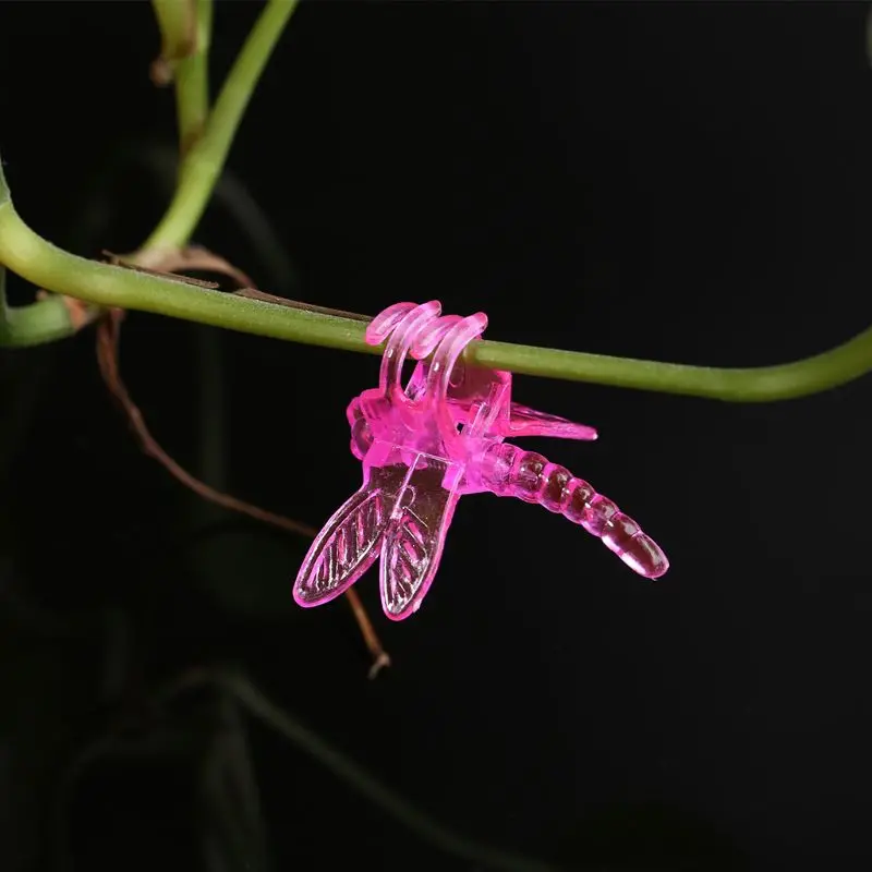 

30Pcs Dragonfly Orchid Clips Orchid Grower Support Cute Garden Plant Flower Vine Support Clips