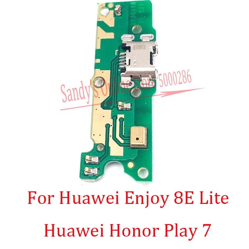 Новинка для Huawei Enjoy 8E Lite USB порт зарядки док-станция разъем плата гибкий кабель Honor