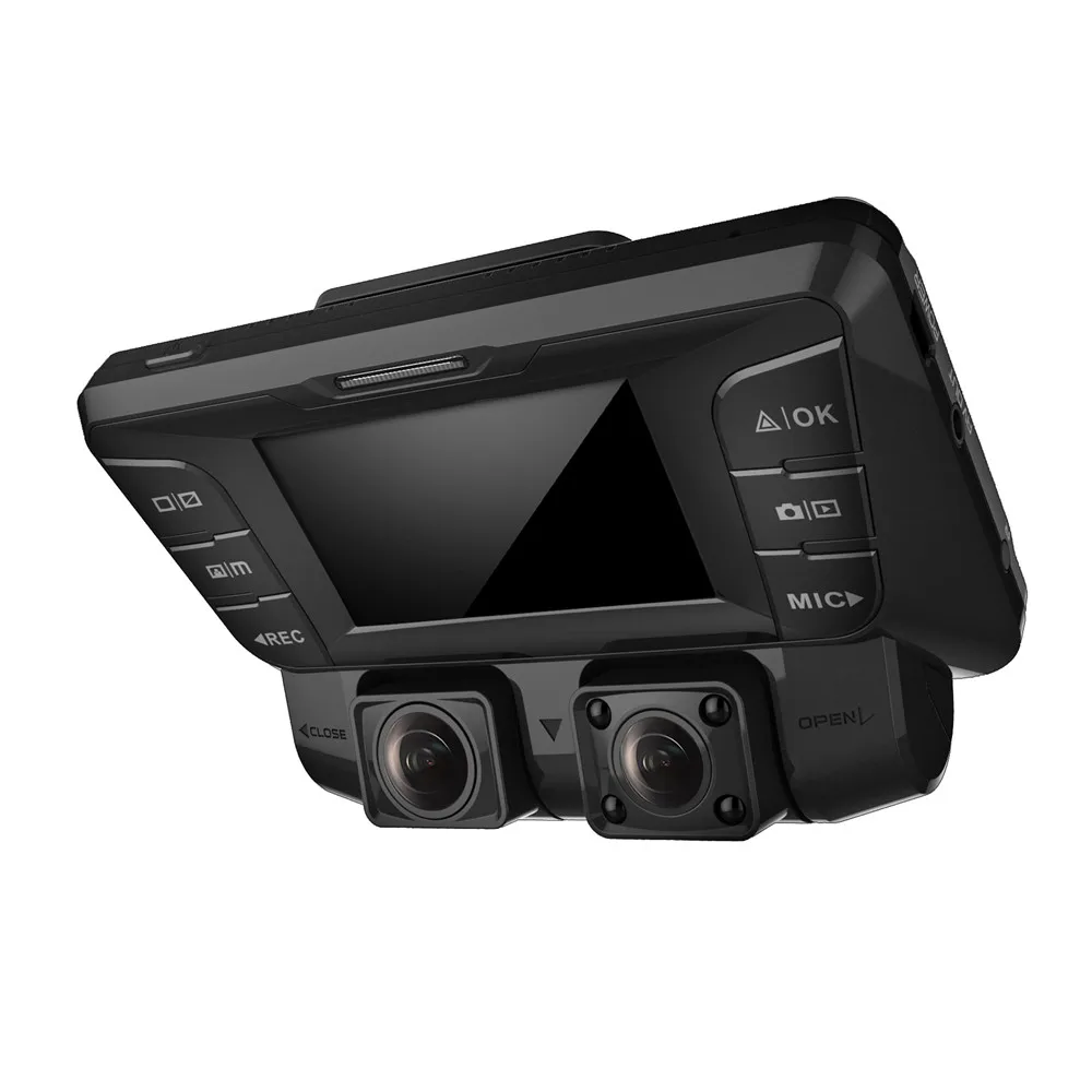 Модернизированная 2 7 &quotмини Автомобильная DVR фронтальная и задняя камера FHD 1080P +