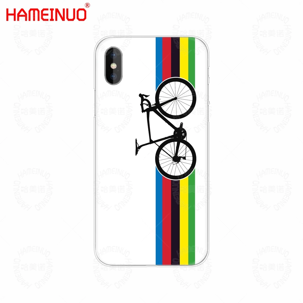 HAMEINUO велосипед в полоску мира Road Race сотового телефона чехол для iphone X 8 7 6 4 4S 5 5S SE 5c 6s плюс - Цвет: 40751