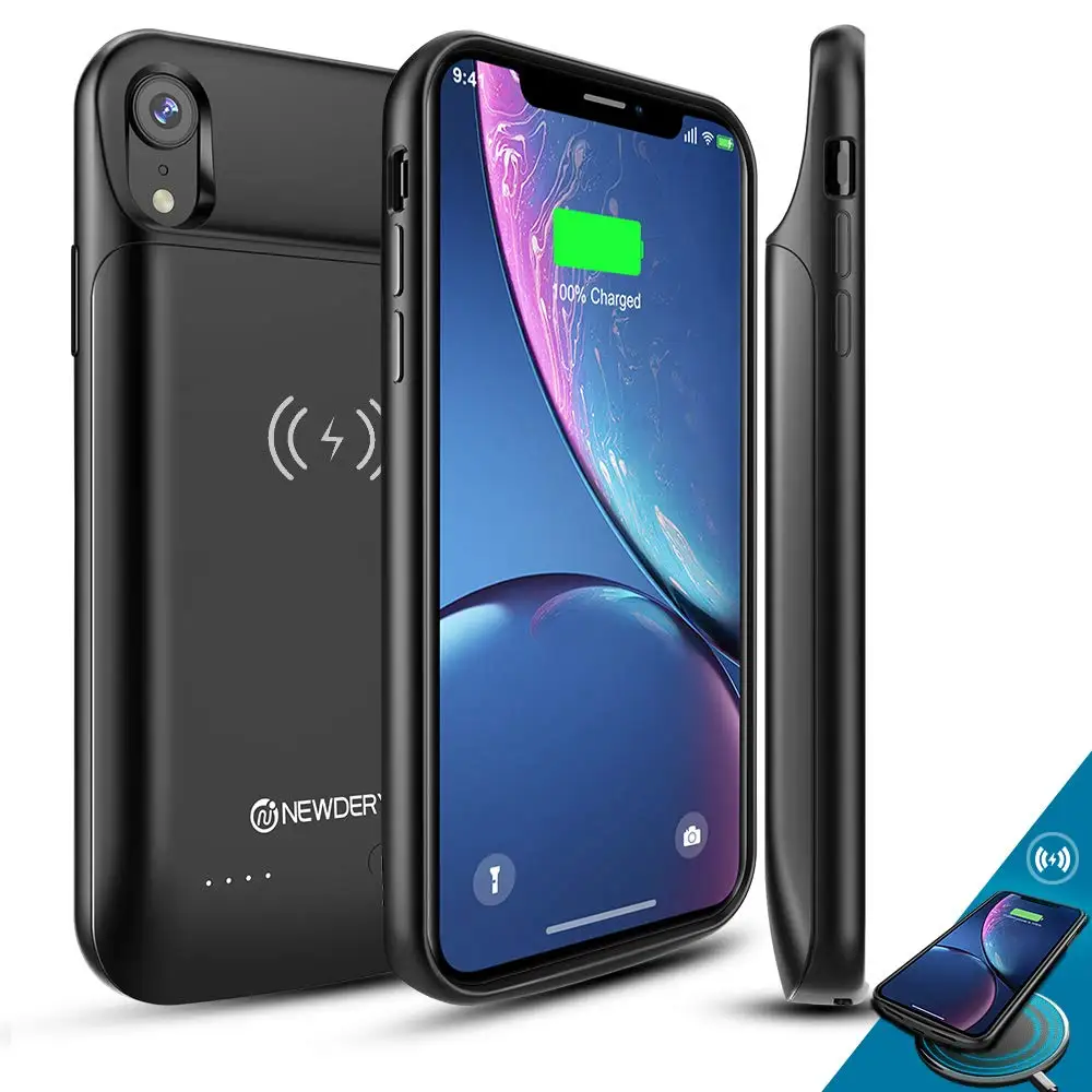 Обновленный чехол NEWDERY для iPhone XR совместим с беспроводной зарядкой Qi тонкий Чехол