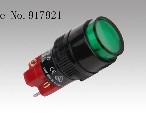 

[ZOB] DECA button switch Progressive Alliance D16LMR1-3AB circular no lock reset --5PCS/LOT