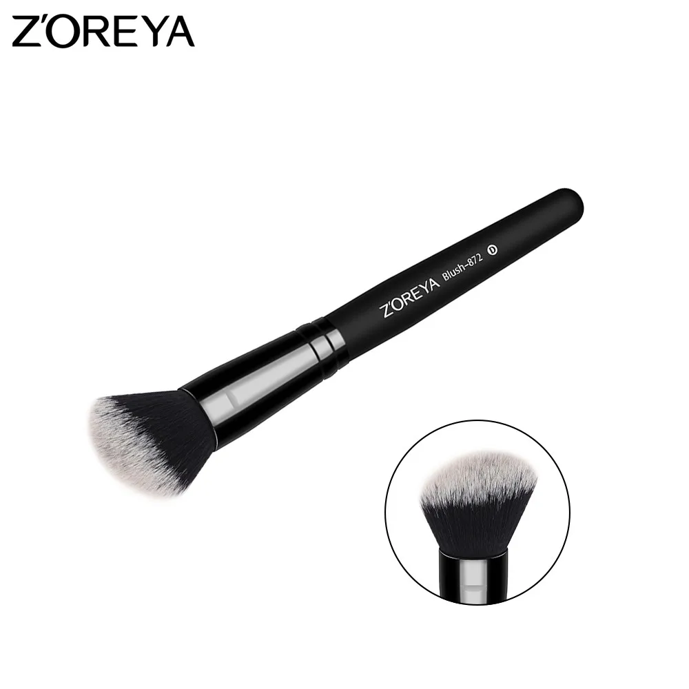 ZOREYA, 1 шт., кисть для румян, Классическая, черная, Кисть для макияжа, для лица, красота, как основной инструмент для макияжа,, новое поступление - Handle Color: 872  Black color