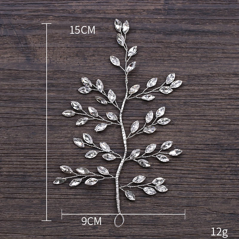Silver Branch Rhinestone Headbands (4)