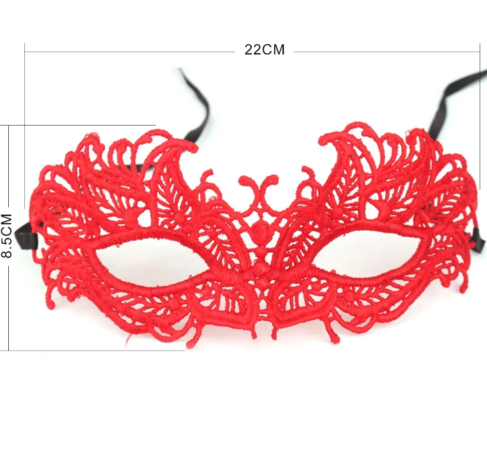 Красные кружевные маски пикантные женские танец маска партии Halloween Masquerade Кружева