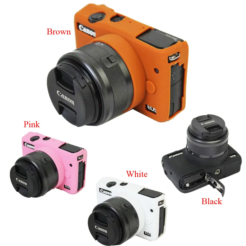 

Nice Soft Camera bag Silicone Case For Canon EOS M10 EOSM10 Camera Rubber Protector Body Cover Case Skin