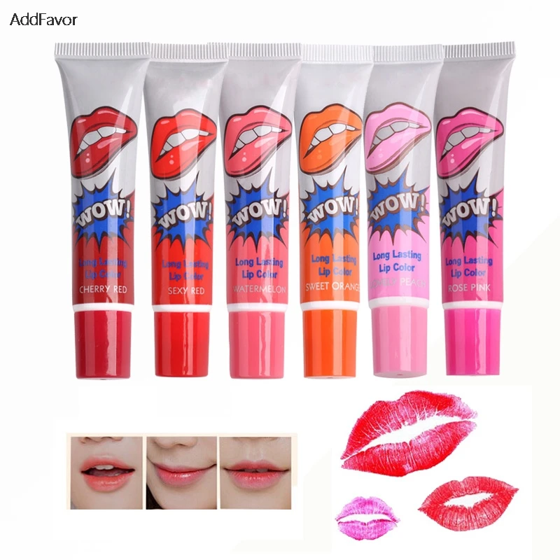 

AddFavor Tearing Lip Gloss Matte Moisturizer Lipstick Nutritious Watermelon Pink Lip Gloss Makeup Charming Sexy Red Lipstick