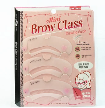 

10sets/lot (3pcs/set) Grooming Stencil Kit Shaping DIY Beauty Eyebrow Template Make Up Tool
