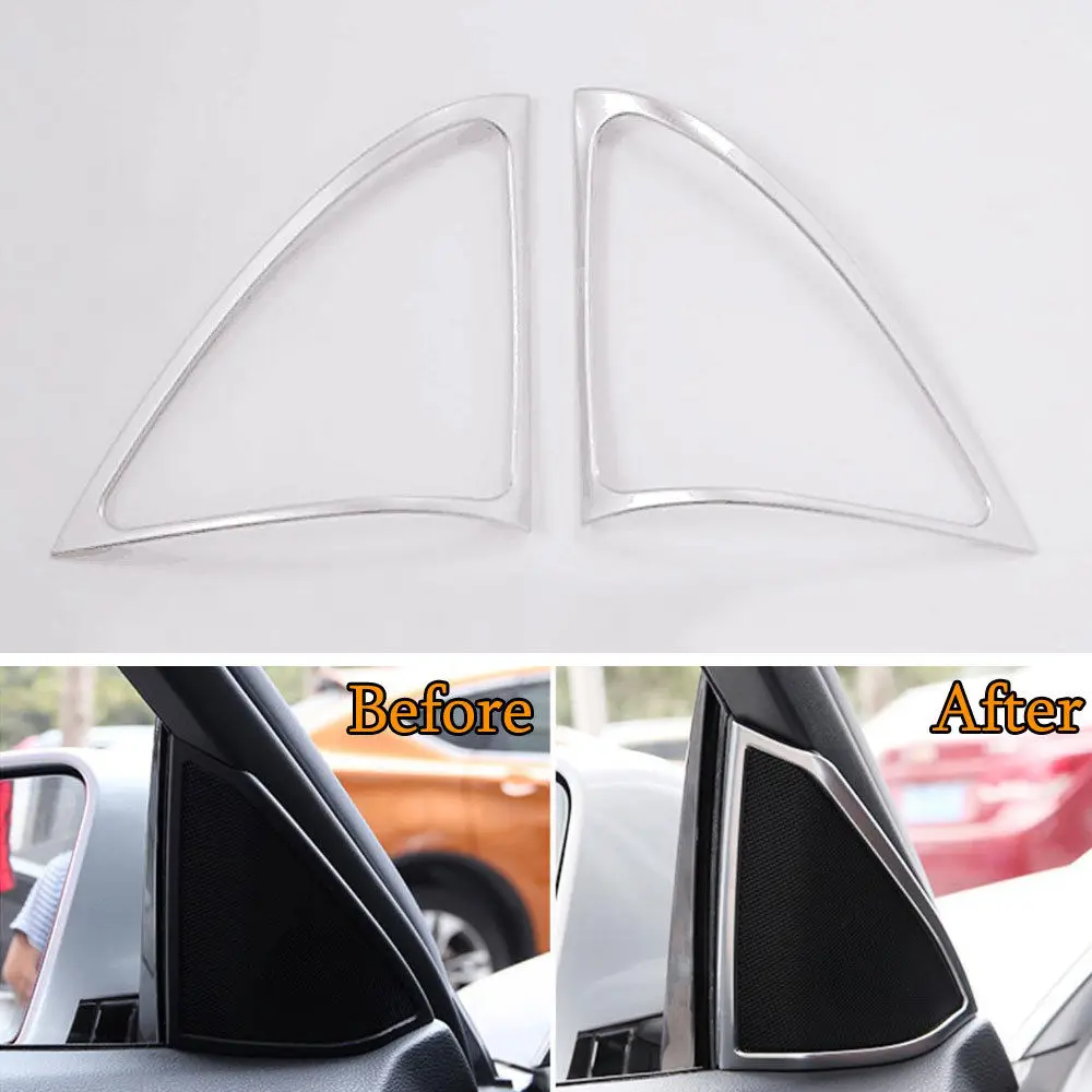 

BBQ @ FUKA, 2 шт., крышка для внутренней двери автомобиля, стерео динамик, рамка, отделка, стикер, подходит для Benz E Class 2016