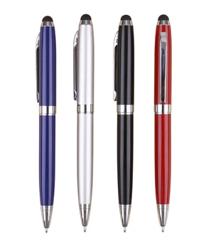 

[Free logo+ Free shipping]500pcs/lot with custom company promo advertising logo website name stylus metal ball pens wholesale