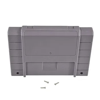 

H 50pcs Cartridge Case Shell with display protector sleeve or inner tray for Super SNES Systems with 2 screws